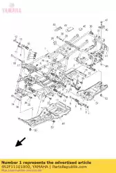 frame comp. Van Yamaha, met onderdeel nummer 4S2F11101000, bestel je hier online: