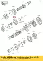 132620440, Kawasaki, gear,input 4th,20t klx450a8f kawasaki  klx 450 2008 2009 2010 2011 2012 2013 2014 2015 2016 2017 2018 2019 2020 2021, New