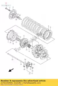 suzuki 2145105A00 placa - Lado inferior