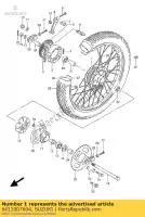 6411007604, Suzuki, tambour, moyeu rr suzuki gn 250 1985 1988 1989 1990 1991 1992 1993 1994, Nouveau