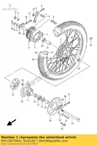 suzuki 6411007604 tamburo, mozzo rr - Il fondo