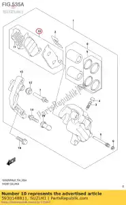 Suzuki 5930148811 jeu de coussinets - La partie au fond