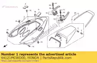 64121MCWD00, Honda, gomma, protezione honda vfr 800 2002 2003 2004 2005 2006 2007 2008 2009 2010, Nuovo