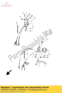 yamaha 10M829110000 houder, hendel - Onderkant