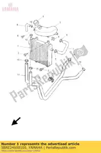 yamaha 5BRE24600100 radiator assy - Bottom side