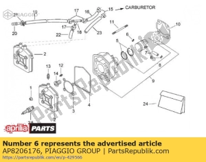 aprilia AP8206176 bague d'arrêt d10 - La partie au fond