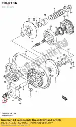 Here you can order the circlip,32mm from Suzuki, with part number 0833141329: