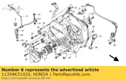 Aquí puede pedir junta, r. Tapa del cárter de Honda , con el número de pieza 11394KZ1920: