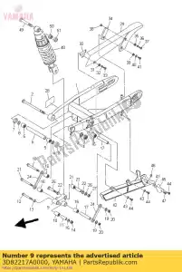 yamaha 3D82217A0000 braccio, relè - Il fondo
