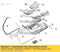 65663700HH, Piaggio Group, voetsteun     , Nieuw