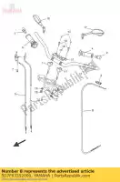 5D7F63352000, Yamaha, cavo frizione yamaha mt 125 2015 2016, Nuovo