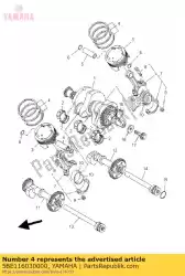 Aquí puede pedir conjunto de anillo de pistón (estándar) de Yamaha , con el número de pieza 5BE116030000: