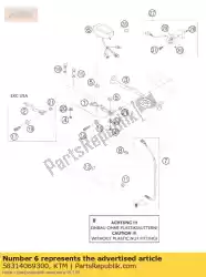 Qui puoi ordinare tachimetro mph f. 21 '02 da KTM , con numero parte 58314069300: