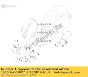 Piaggio Group 1B006643000R7 parafango anteriore - Il fondo