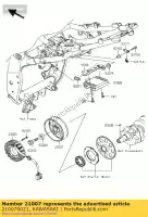 210070021, Kawasaki, wirnik zr750-j1h kawasaki z 750 1000 2003 2004 2005 2006 2007 2008 2009 2010 2011 2012, Nowy