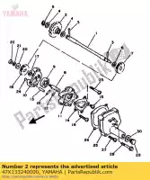 47X133240000, Yamaha, engrenage, entraînement de pompe yamaha rd rdlc 500, Nouveau