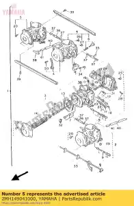 Yamaha 2MH149041000 carburetor assy 4 - Bottom side