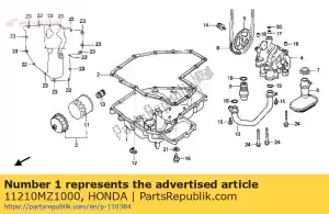 Honda 11210MZ1000 patelnia, olej - Dół