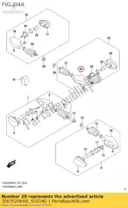 suzuki 3563520K00 huisvesting,lh - Onderkant