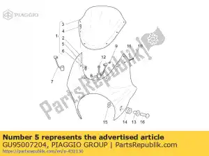 Piaggio Group GU95007204 washer - Bottom side