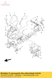 yamaha 5LV283151000 emblème - La partie au fond