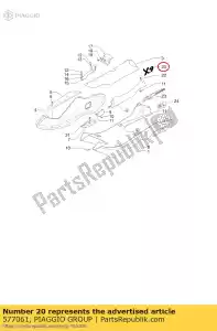 Piaggio Group 577061 piastra laterale x9 - Il fondo