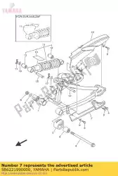 Aquí puede pedir soporte, cadena de Yamaha , con el número de pieza 5B6221990000: