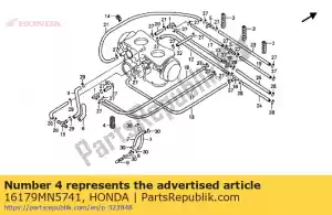 Honda 16179MN5741 aglutinante - Lado inferior