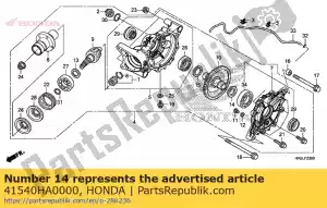 honda 41540HA0000 entretoise a, couronne dentée (1.82) - La partie au fond