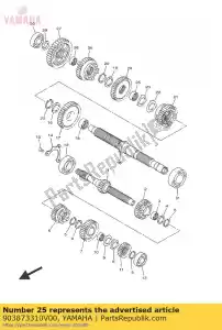 yamaha 903873310V00 colarinho - Lado inferior