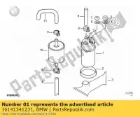 16141341231, BMW, fuel pump BMW R 1200 CL 2001 K GT 01 2002 RS 2000 1100 GS 94 1993 850 95 1996 1994 93 1992 S 98 RT 96 C 03 97 99 1997 Montauk Independent 00 2003 1 K1 1988 LT 1989 04 75 1984 1985 1150 1998 02 1999 A 61 Adventure (K 41) (89V3) (89V2) 1200C (59C1) (59C2) Indep (59C3, New