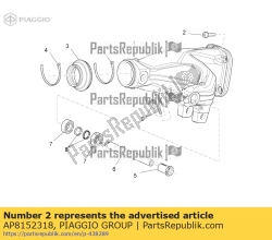 Aprilia AP8152318, Parafuso c / flange m10x35, OEM: Aprilia AP8152318