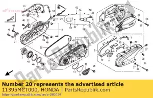 honda 11395MCT000 junta, l. cobrir - Lado inferior