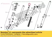 51437MM5003, Honda, pier?cie?, t?ok honda  cb cbf cbr fx nc nx pc slr st vf vfr xl 500 600 650 700 750 800 1000 1100 1987 1988 1989 1990 1991 1992 1993 1994 1995 1996 1997 1998 1999 2000 2001 2002 2003 2004 2005 2006 2008 2009 2010 2011 2012 2013 2017 2018 2019 2020, Nowy