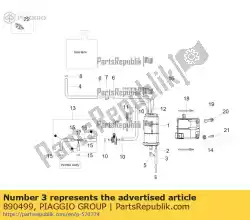 Qui puoi ordinare tubo benzina 8x13 da Piaggio Group , con numero parte 890499: