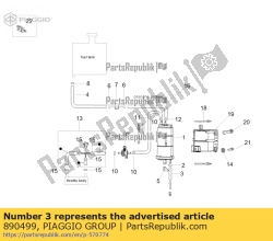 Aprilia 890499, Fuel pipe 8x13, OEM: Aprilia 890499