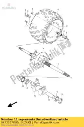 Qui puoi ordinare distanziale, asse posteriore da Suzuki , con numero parte 6473107G00: