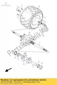 suzuki 6473107G00 distanziale, asse posteriore - Il fondo