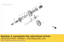 lente, ratel van Honda, met onderdeel nummer 28223GC4700, bestel je hier online: