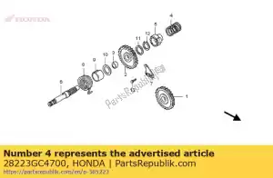Honda 28223GC4700 lente, ratel - Onderkant