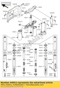 kawasaki 440130002 pipe-fork inner vn1600-a1 - Bottom side