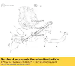 Qui puoi ordinare tubo pompa-cilindro da Piaggio Group , con numero parte 878626: