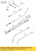 540011227, Kawasaki, velocímetro de cabo kawasaki klf300 4x4 300 , Novo