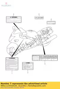 Suzuki 9901115H50029 manuale, proprietario s - Il fondo