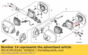 Honda 90141MCAS40 schroefdraad - Onderkant