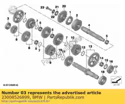 Qui puoi ordinare cuscinetto a sfere scanalato - 25x47x12 da BMW , con numero parte 23008526899: