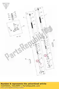 triumph T2045655 blokada oleju - Dół