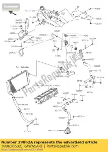 kawasaki 390620632 ch?odzenie w??a, przelewowy zr800ad - Dół