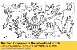 sub harnas, injector van Honda, met onderdeel nummer 32103MCWD00, bestel je hier online: