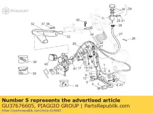 Piaggio Group GU37676605 pin - Bottom side